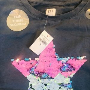 NWT GAP SEQUIN INTERACTIVE T SHIRT